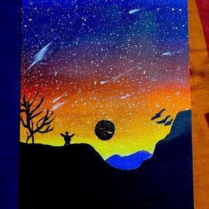 Freedom- Acrylic Painting, living life, blessed.